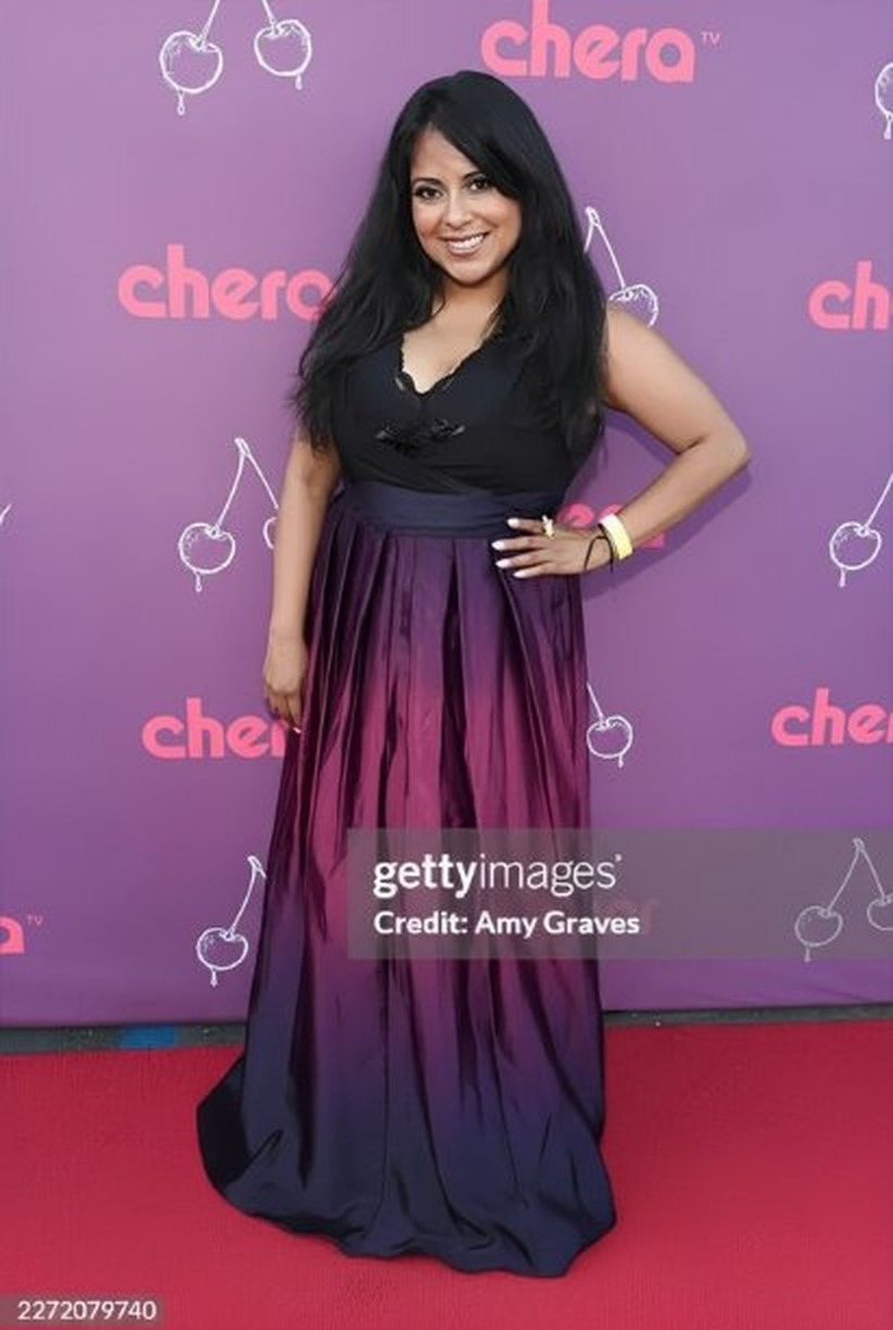 Karen Diaz, Founder & CEO of Lightmakers LLC, at the Chera TV red carpet